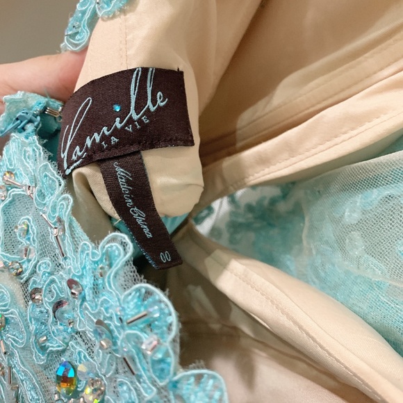 Camille la vie light blue dress. - Picture 4 of 8